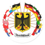 German Flags Pinwheel stickers