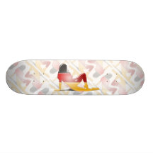 German Girl Silhouette Flag Skateboard Decks