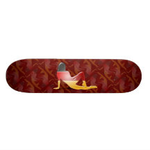German Girl Silhouette Flag Skateboards