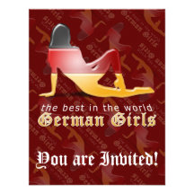 German Girls are Best Flag Personalized Announcements