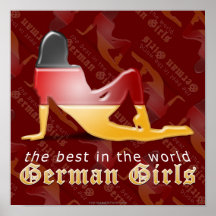 German Girls are Best Flag Posters