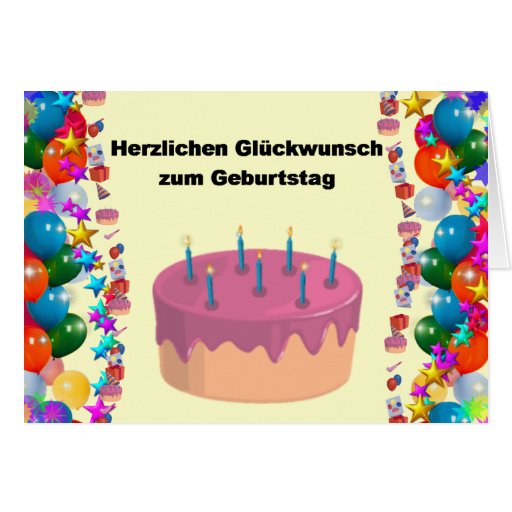 German Greeting Card Zazzle