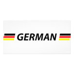 german icon personalized photo card