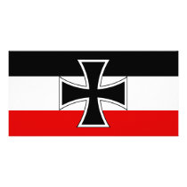 German Imperial Flag Personalized Photo Card