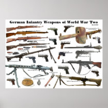 German Infantry Weapons of WW2 Posters