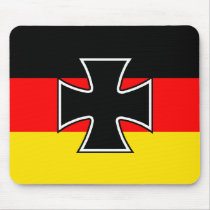 German Iron Cross Flag Mousepad by KikoStudios German Iron Cross Flag Mousepad