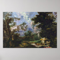 German "Landscape With The Dream Of Jacob", " Print