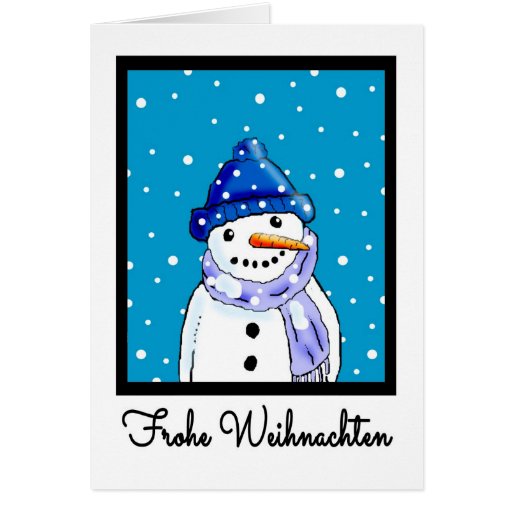 German Language Christmas Card - Frohe Weihnachten | Zazzle