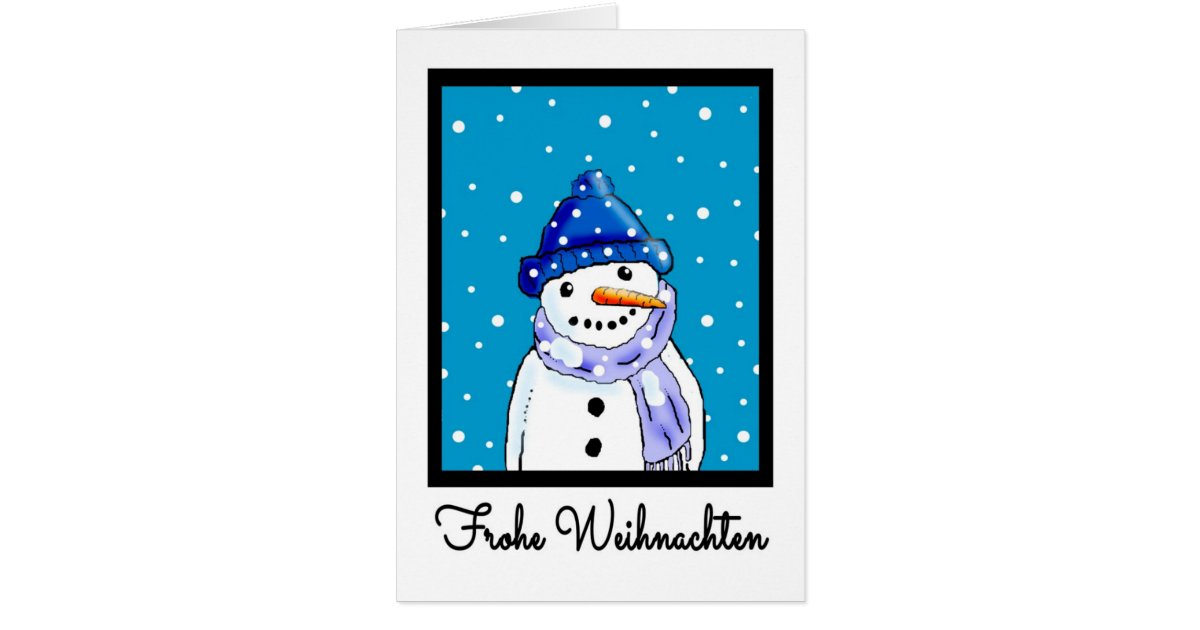 German Language Christmas Card - Frohe Weihnachten | Zazzle