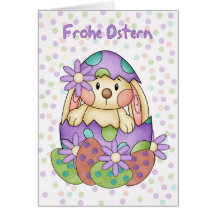 German Language Easter Card - Frohe Ostern