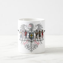 German medal eagle with knights cup mug