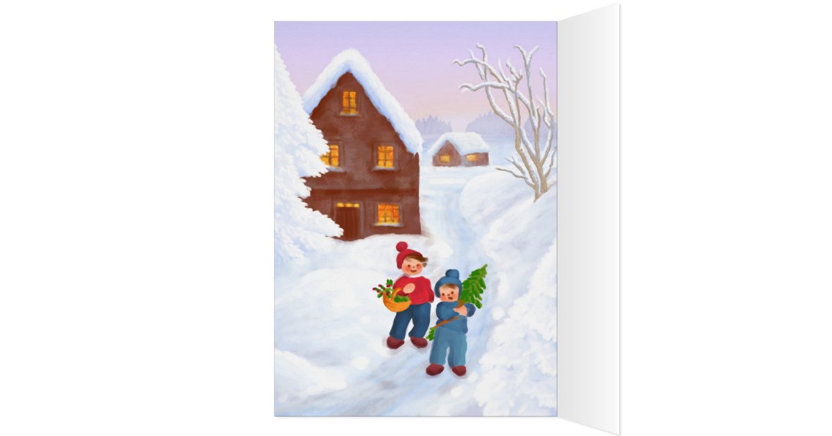 German Merry Christmas Greeting Card | Zazzle