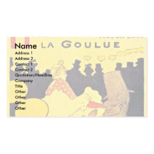 German, "Moulin Rouge", "La Goulue, Business Cards