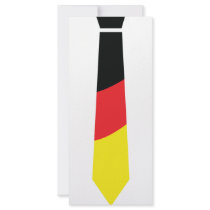 german necktie icon custom rack card
