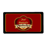 German Oktoberfest Beer Homebrewed Label Personalized Shipping Labels