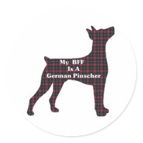 German Pinscher BFF Gifts stickers by DogsByDezign German Pinscher BFF Gifts stickers