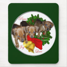 German Pinscher Christmas Gifts Mouse Pads