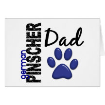 German Pinscher Dad 2 Greeting Card