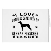 German Pinscher designs Card