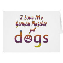 German Pinscher designs Card