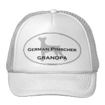 German Pinscher Grandpa Trucker Hats