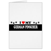 GERMAN PINSCHER GREETING CARD