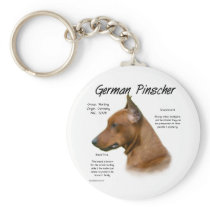 German Pinscher History Design Key Chains