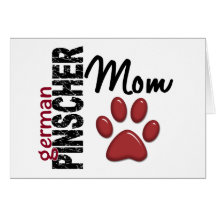 German Pinscher Mom 2 Greeting Card