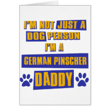 German Pinscher Mommy Greeting Card