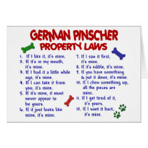 GERMAN PINSCHER Property Laws 2 Card