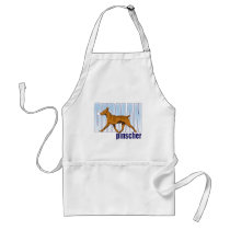 German Pinscher, red, moving aprons by DDGraphix German Pinscher, red, moving aprons