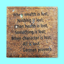 German Proverb Magnet magnets