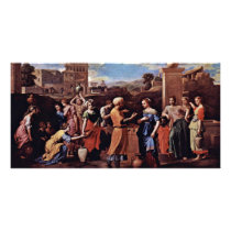 German: Rebecca At The Well Eliser The Matchmakers Personalized Photo Card