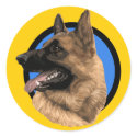 GERMAN SHEPARD BLUE DOG stickers by Sofia_Youshi GERMAN SHEPARD BLUE DOG stickers