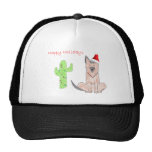 German Shepard Dog Cactus Christmas Hat