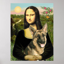 German Shepherd 2  -   Mona Lisa Poster