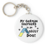 German Shepherd Agility Dog Keychain
