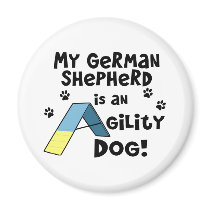 German Shepherd Agility Dog Magnet
