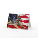 German Shepherd America Card
