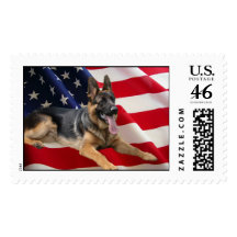 German Shepherd America Postage