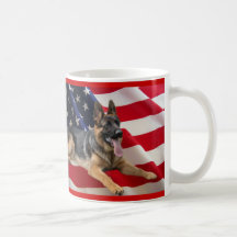 German Shepherd American Mug