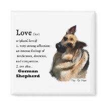 German Shepherd Art Gifts magnets