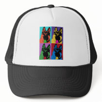 German Shepherd Art Hats
