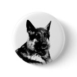 German shepherd badge button