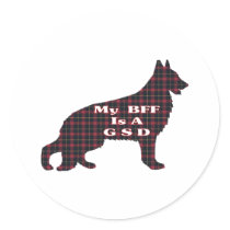 German Shepherd BFF Sticker