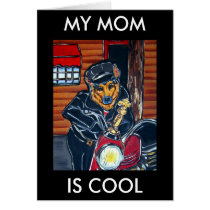 German Shepherd Biker cards