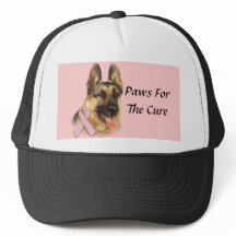 Breast Cancer Hats on German Shepherd Breast Cancer Hat