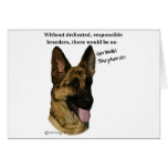 German Shepherd - breeders Greeting Card