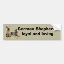 German Shepherd Buddies Bumper Sticker