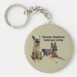German Shepherd Buddies Keychain